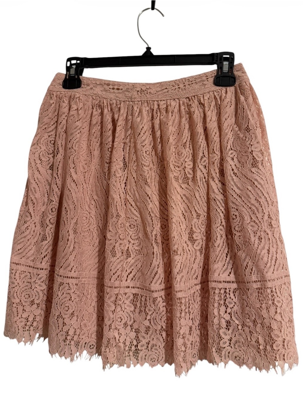 Xhilaration Dusty Rose Lace A-Line Skirt